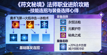 《符文秘境》法师职业进阶攻略 - 技能连招与装备选择心得